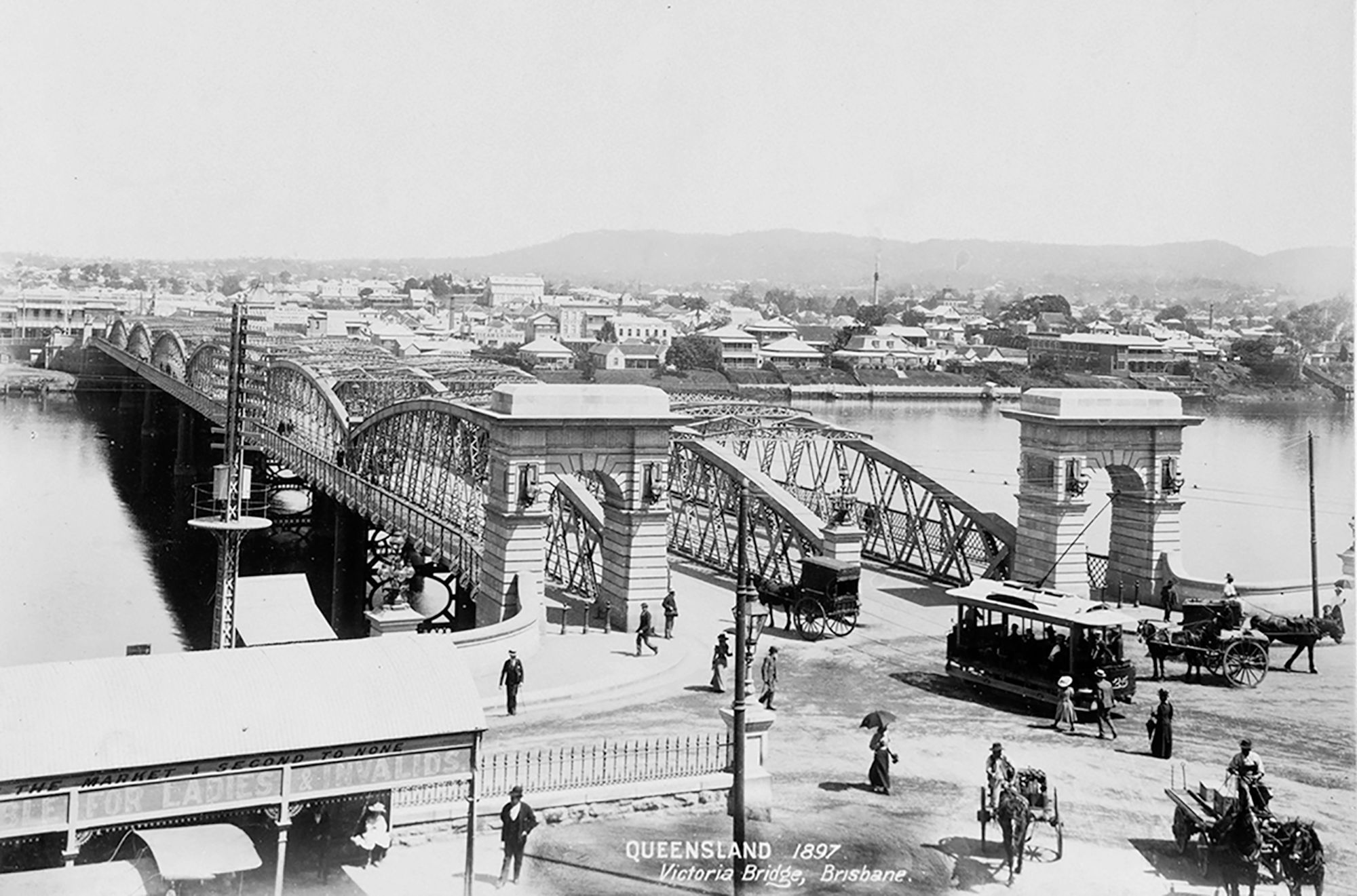 Victoria Bridge at North Quay, Brisbane, 1897 / 99184501137502061 / Courtesy: John Oxley Library, State Library of Queensland, Brisbane