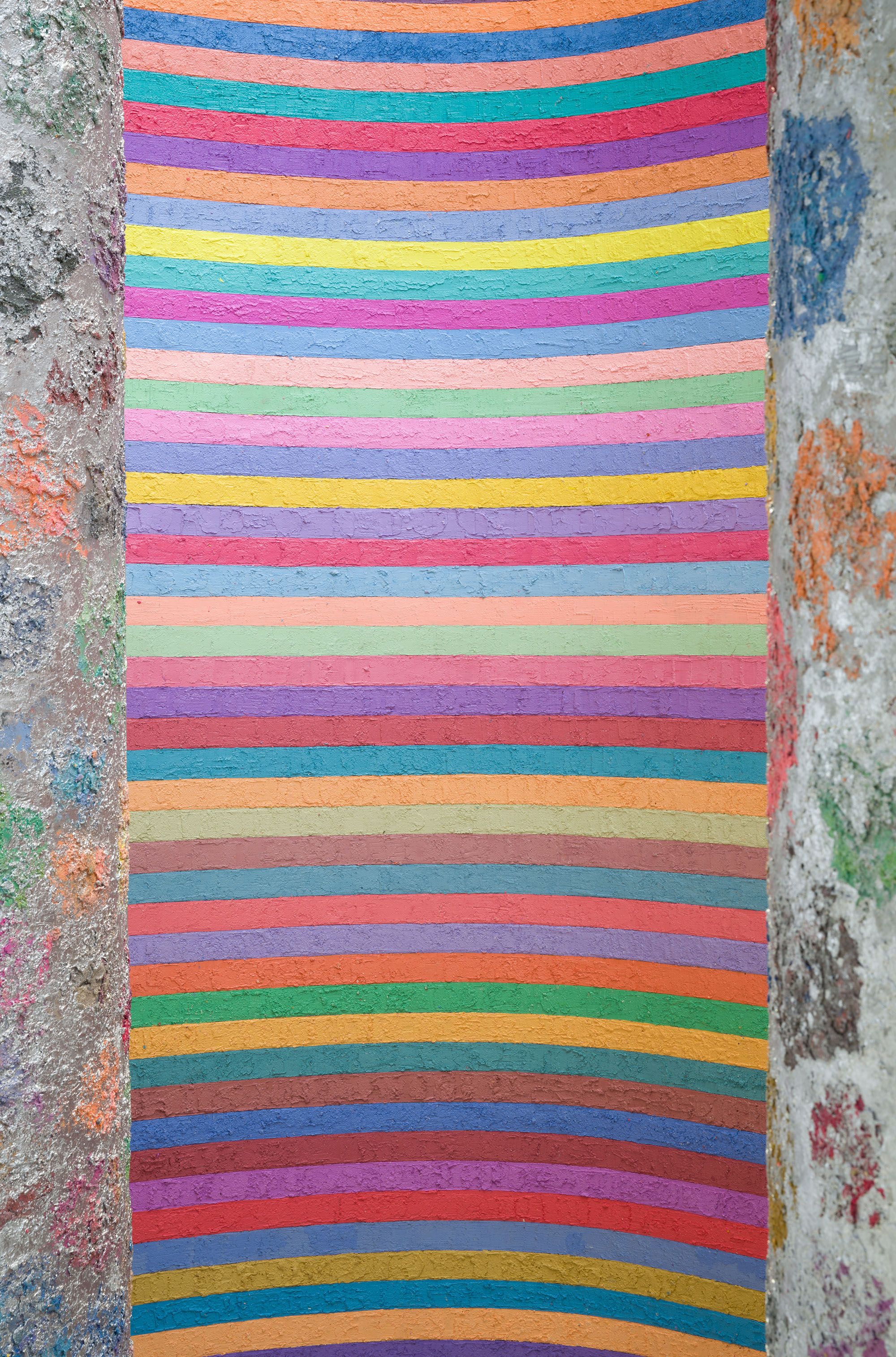 Mit Jai Inn, Thailand b.1960 / Untitled (Scroll#APT) (detail) 2024 / Oil on canvas / 300 x 600cm / Purchased 2024 with funds from Tim Fairfax AC through the QAGOMA Foundation / Collection: Queensland Art Gallery | Gallery of Modern Art / © Mit Jai Inn