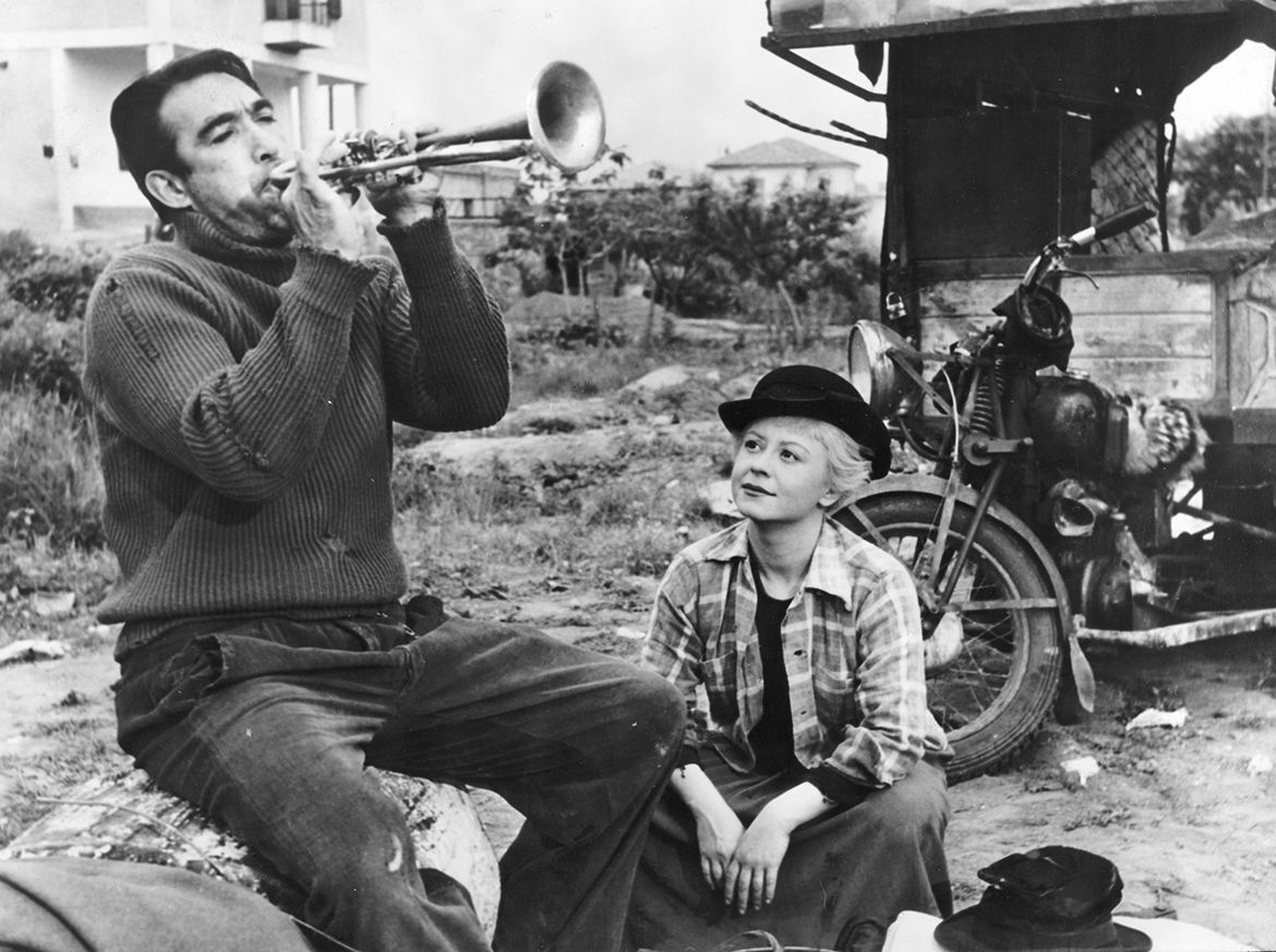 Production still from La Strada 1954 / Director: Federico Fellini / Image courtesy: Umbrella Entertainment