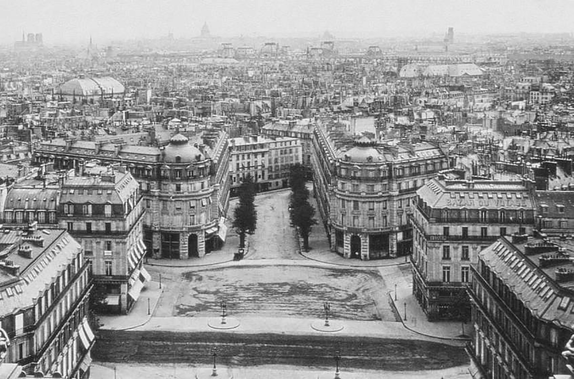 View of Paris from the roof of Palais Garnier, Paris Opera during construction c.1870 / Courtesy: Public domain