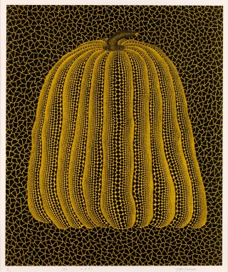 Yayoi Kusama, Japan b.1929 / Pumpkin 1992 / Colour screenprint on paper / 84 x 71cm / Purchased 1996 / Collection: Queensland Art Gallery | Gallery of Modern Art / © Yayoi Kusama