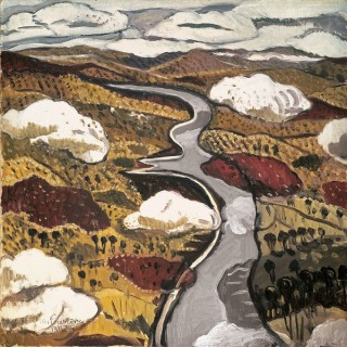 Margaret Preston, Australia 1875–1963 / Flying over the Shoalhaven River 1942 / Oil on canvas / Purchased 1973 / Collection: National Gallery of Australia / © Margaret Rose Preston Estate