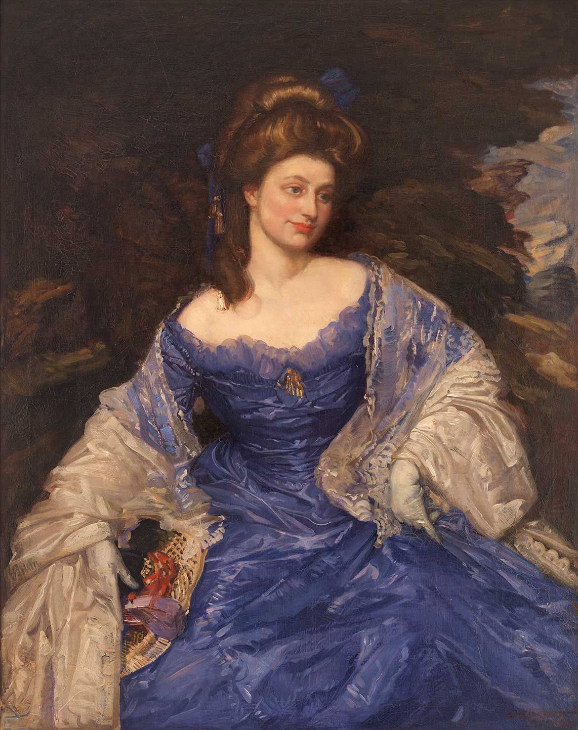 George W Lambert, Australia/England 1873-1930 / Kitty Powell 1909 / Oil
on canvas / 127 x 101cm / Purchased 1989 from the estate of Lady Trout with a special allocation from the Queensland Government / Collection: Queensland Art Gallery | Gallery of Modern Art