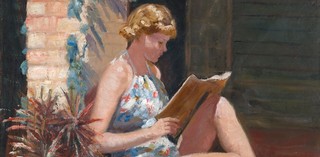 Gwendolyn Grant, Australia 1877–1968 / Winter sunshine 1939 / Oil on canvas / 71.8 x 61.5cm / Purchased 1939 / Collection: Queensland Art Gallery | Gallery of Modern Art / © Gwendolyn Grant Estate