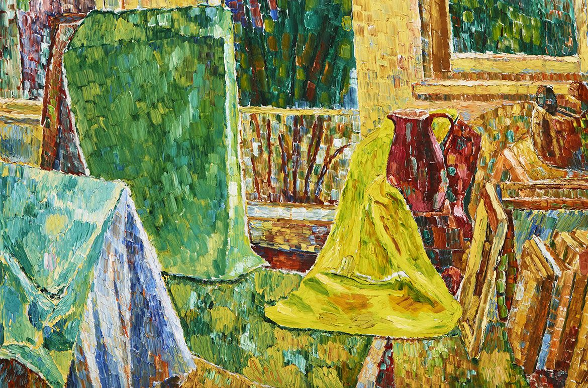 Grace Cossington Smith
The window 1956
oil on hardboard
121.9 x 91.5 cm board; 138.3 x 108.1 x 4 cm frame
Art Gallery of New South Wales
Gift of Graham and Judy Martin 2014, assisted by the Australian Masterpiece Fund
© Estate of Grace Cossington Smith
Photo: AGNSW