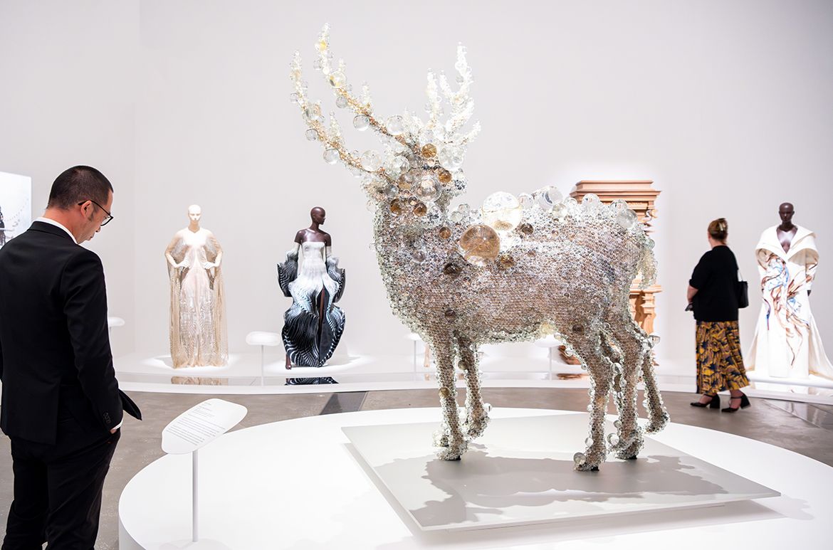 Installation view ‘Iris van Herpen: Sculpting the Senses’, GOMA 2024 / Photograph: C Callistemon © QAGOMA