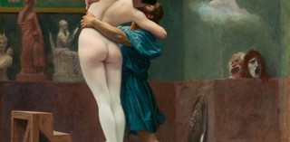 Jean-Léon Gérôme / Pygmalion and Galatea c.1890 / Oil on canvas / 88.9 x 68.6cm / Gift of Louis C Raegner, 1927 / 27.200 / Collection: The Metropolitan Museum of Art, New York