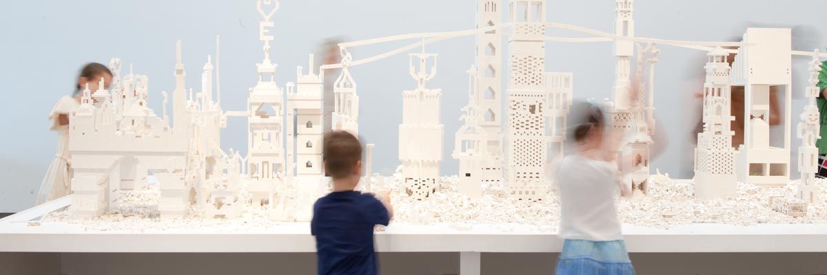 Instllation view of 'The cubic structural evolution project'