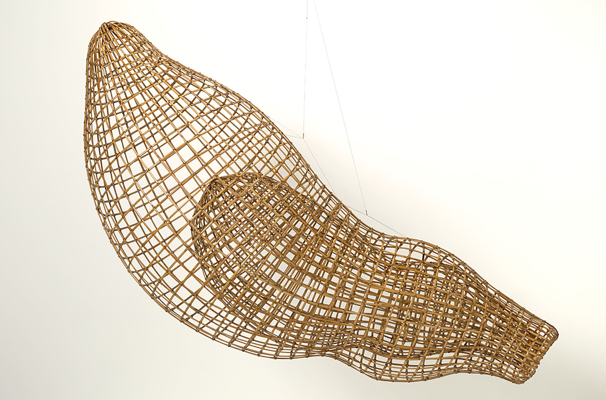 Sopheap Pich, Cambodia b.1971 / Echo 2008 / Bamboo, wire / 58 x 180 x 72cm / Gift of Matthew Tobin through the QAGOMA Foundation 2021. Donated through the Australian Government's Cultural Gifts Program / Collection: Queensland Art Gallery | Gallery of Modern Art / © Sopheap Pich