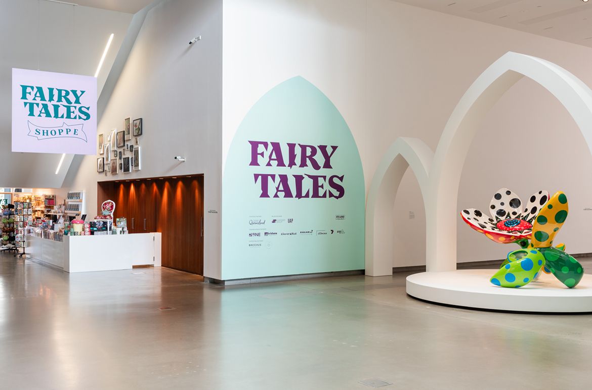 ‘Fairy Tales’ merchandise available at the GOMA exhibition shop or online.