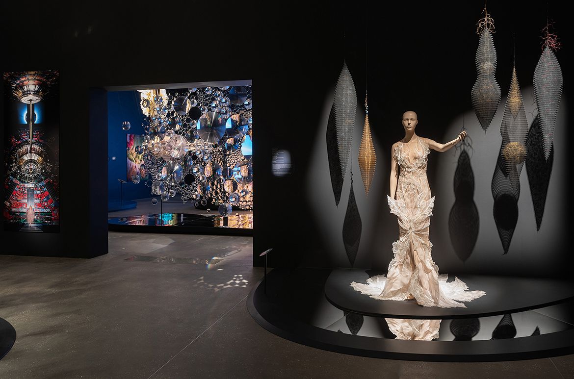 Installation view ‘Iris van Herpen: Sculpting the Senses’, GOMA 2024 / Photograph: N Umek © QAGOMA