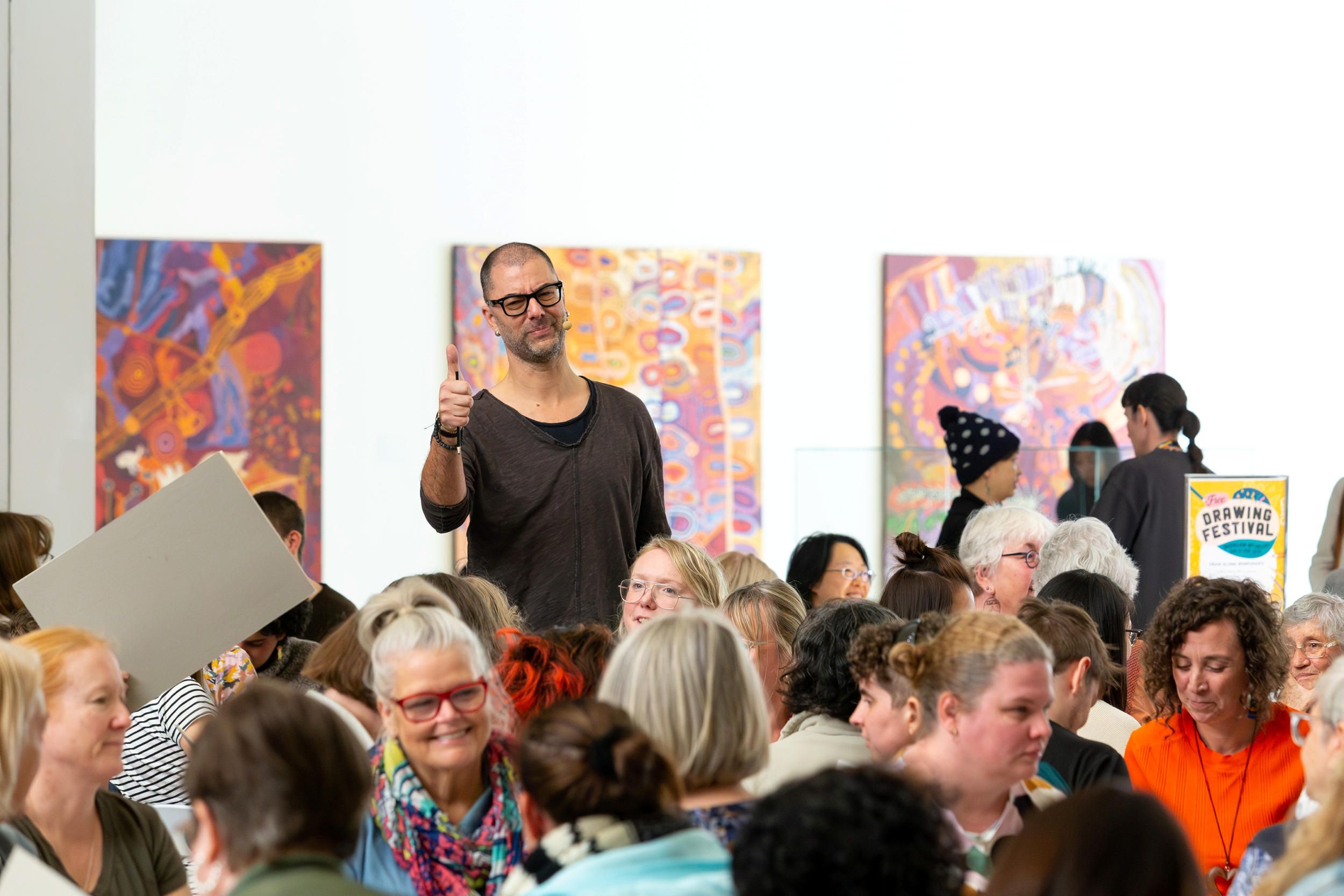Drawing Festival, May 2023, QAG / Photograph: C Baxter © QAGOMA