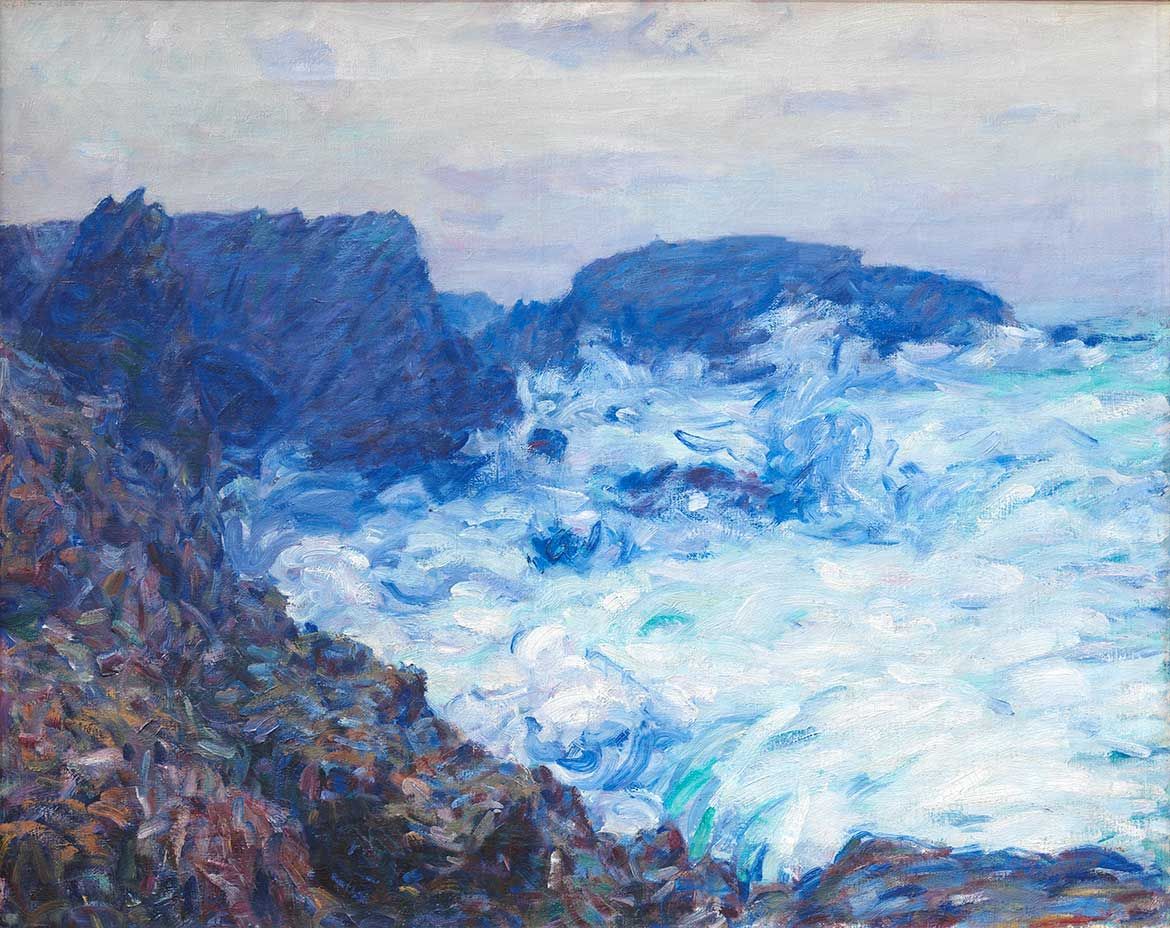 John Russell, Australia/France 1858-1930 / Rochers de Belle-Ile (Rocks at Belle-Ile) c.1900 / Oil on canvas / 65 x 81.3cm / Purchased 1971 / Collection: Queensland Art Gallery | Gallery of Modern Art