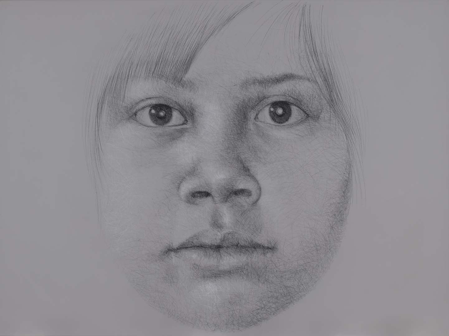 Vernon Ah Kee, Australia, b.1967 / Kuku Yalanji/Waanyi/Yidinyji/Guugu Yimithirr people / Annie Ah Kee 2008 / Charcoal, crayon and synthetic polymer paint on canvas / The James C. Sourris AM Collection. Gift of James C. Sourris AM through the Queensland Art Gallery Foundation 2012. Donated through the Australian Government's Cultural Gifts Program / Collection: Queensland Art Gallery / © Vernon Ah Kee