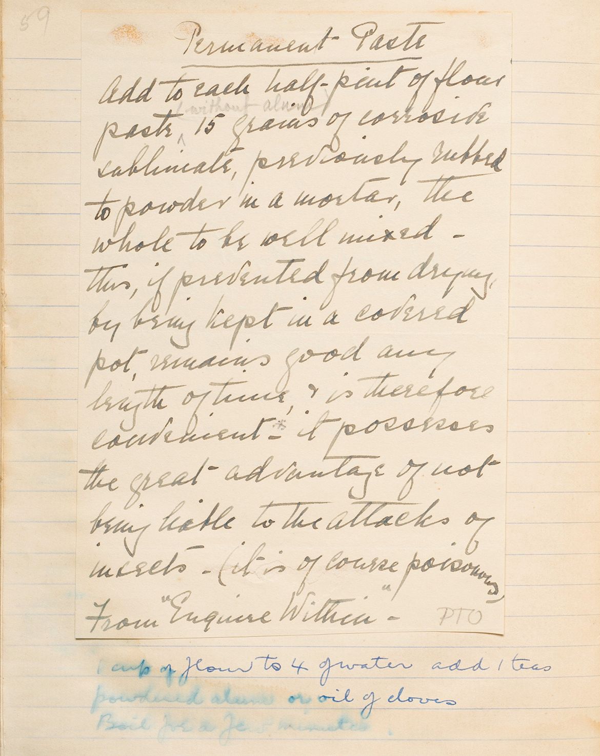 ‘Colour theory and design: Tone and colour analysis’, c.1920–50 / Handwritten teaching notes by Vida Lahey / Gift of Helen Creagh and Margaret Shaw / Collection: QAGOMA Research Library
