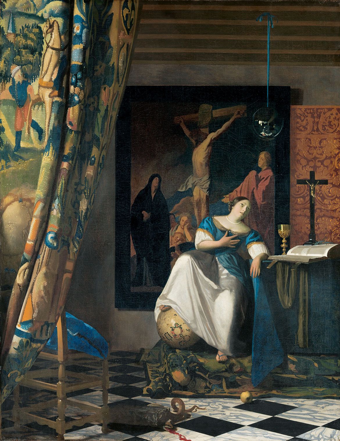 Johannes Vermeer, The Netherlands 1632–75 / Allegory of the Catholic Faith c.1670–72 / Oil on canvas / 114.3 x 88.9cm / The Friedsam Collection, Bequest of Michael Friedsam, 1931 / 32.100.18 / Collection: The Metropolitan Museum of Art, New York