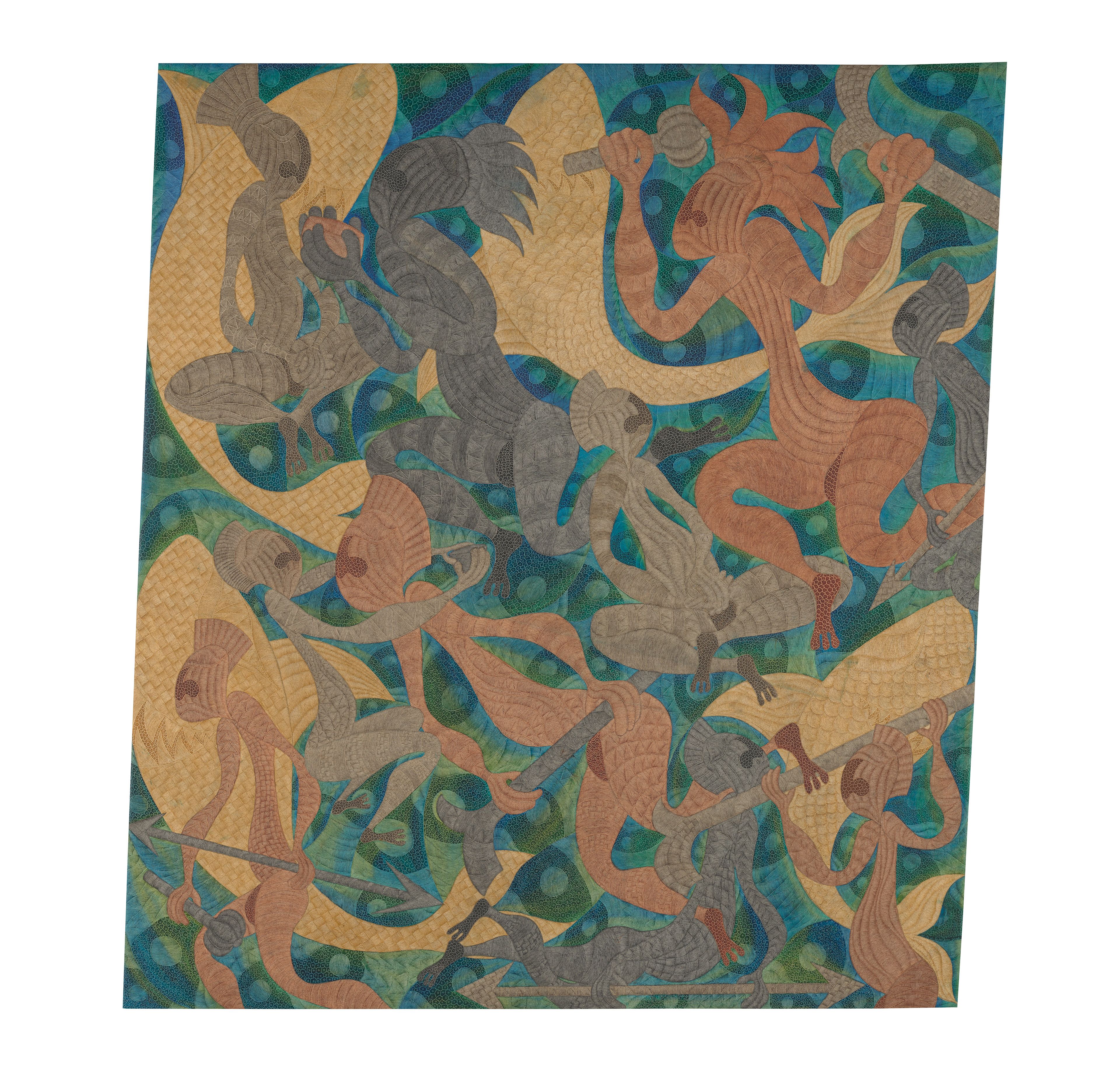 William Bakalevu / Suva, Fiji, b.1961 / The legend of Daucina 2006 / Oil on canvas / 200 x 180cm / Collection: Bruce Sowter