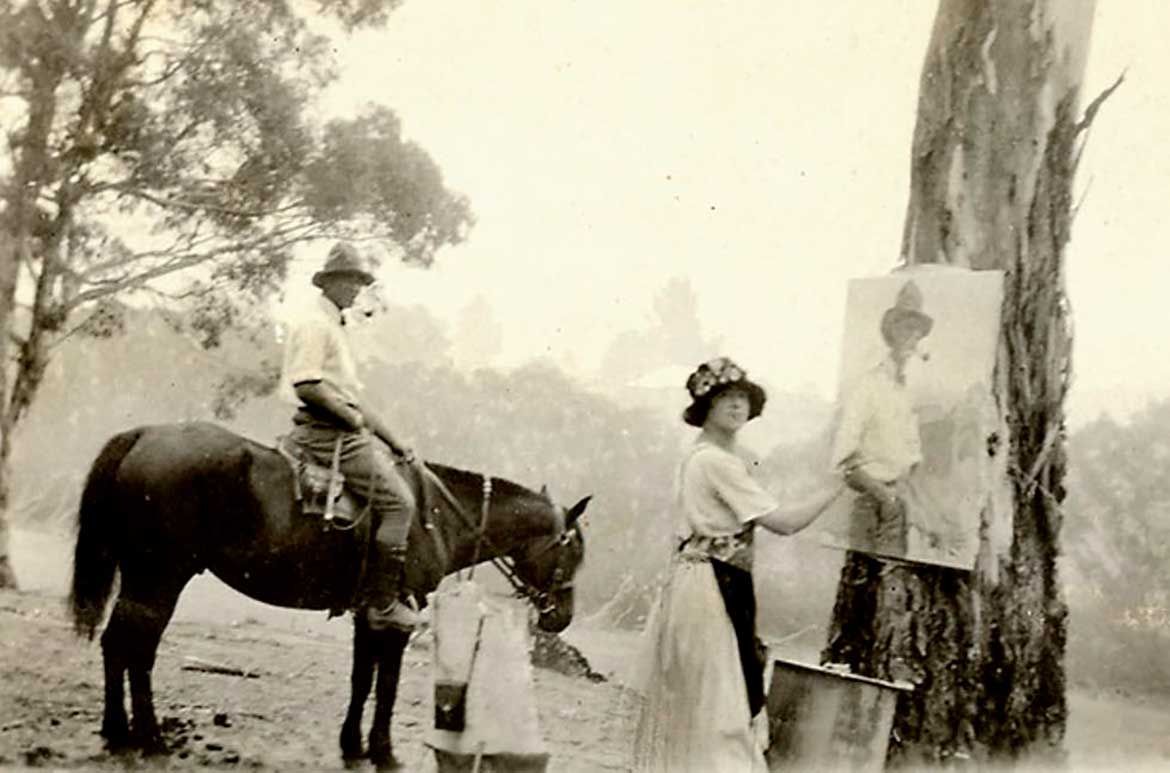 Hilda Rix Nicholas paining c.1922-23 / Courtesy: Wikimedia Commons