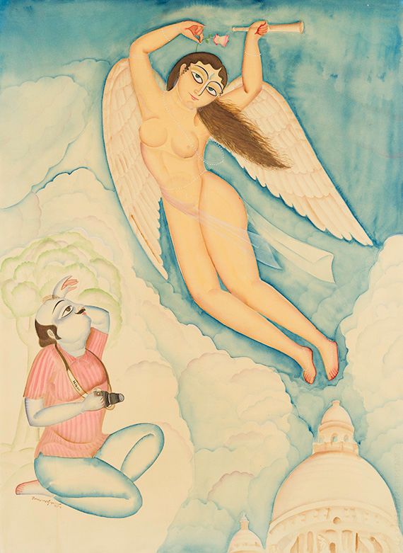 PATUA, Kalam Beyond reach 392.2015 acquisition Painting Watercolour 76.2 x 55.88cm