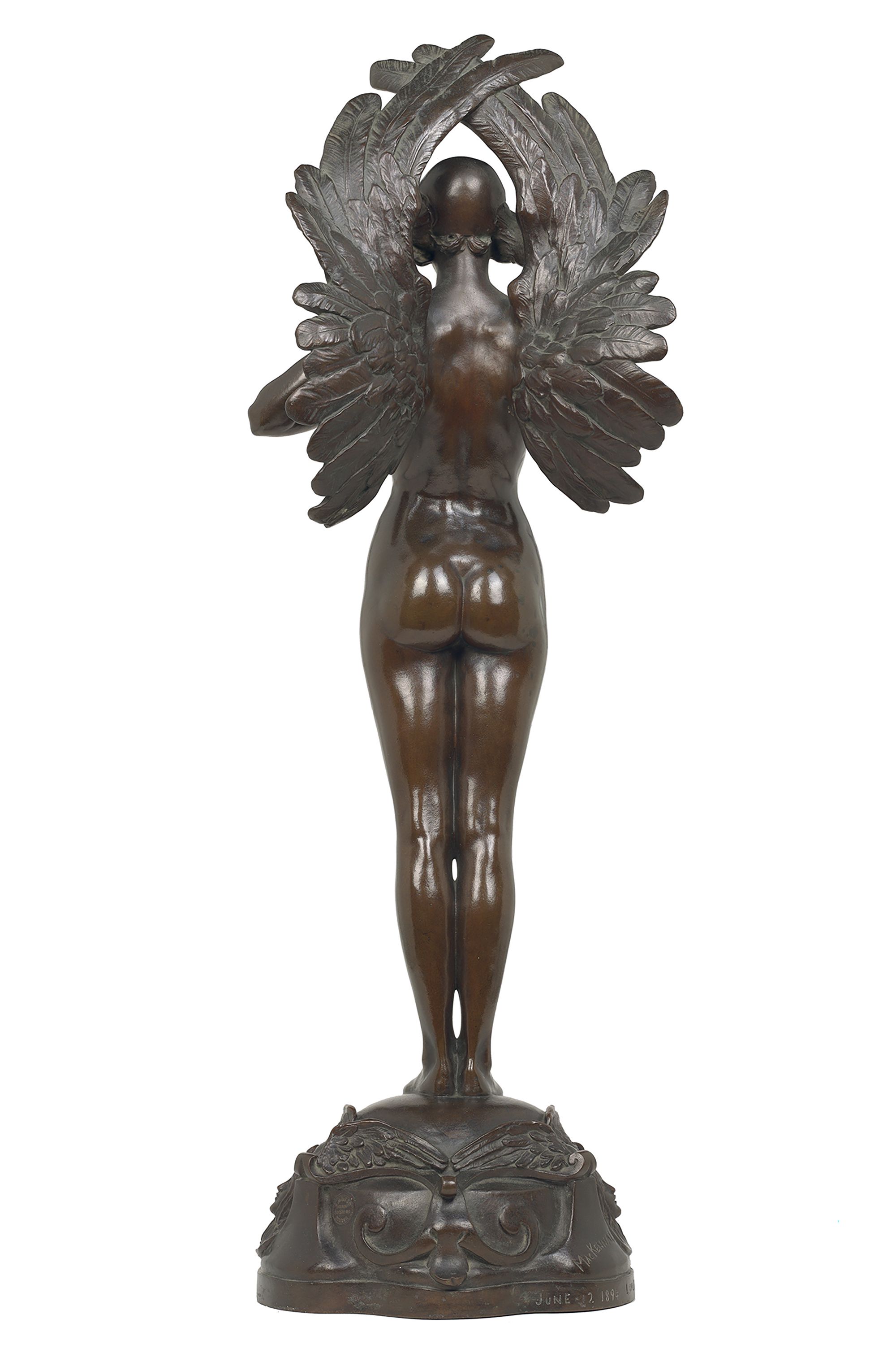 Bertram Mackennal, Australia/England 1863-1931 / Truth 1894 / Bronze / 62 x 19.5 x 17.5cm / Purchased 1989 from the estate of Lady Trout with a special allocation from the Queensland Government / Collection: Queensland Art Gallery | Gallery of Modern Art