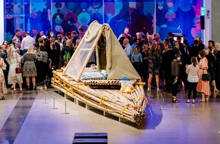 Guests enjoyed the Business Leaders Network Welcome to 2022 Cocktail Event, GOMA 2022 / Photograph: Joe Ruckli © QAGOMA