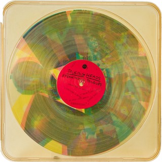 Robert Rauschenberg, United States 1925–2008 / Talking Heads / Speaking In Tongues / Sire, 1983 / Vinyl record in plastic case with; 33 x 33cm (irreg.) / Collection: QAGOMA Research Library / © Sire Records / © Robert Rauschenberg 1983