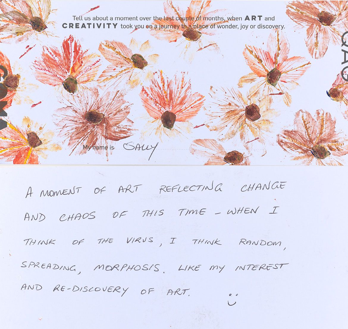 Art Pal Postcard submission by Sally