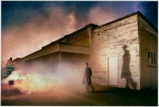 Tracey Moffatt, Queensland Australia b.1960 / Shadow man (from 'Passage' series) 2017 / Digital pigment print on rag paper / 102 x 153cm / Gift of Dr Paul Eliadis AM through the QAGOMA Foundation 2022. Donated through the Australian Government's Cultural Gifts Program / Collection: Queensland Art Gallery | Gallery of Modern Art / © Tracey Moffatt