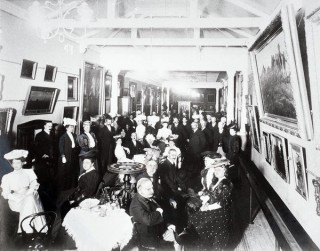 ‘The Queensland National Art Gallery — Entertaining the visiting Premiers and their friends’. The Queensland Art Gallery Collection in the former Queensland Government Executive Building, 1907 / Collection: QAGOMA Research Library