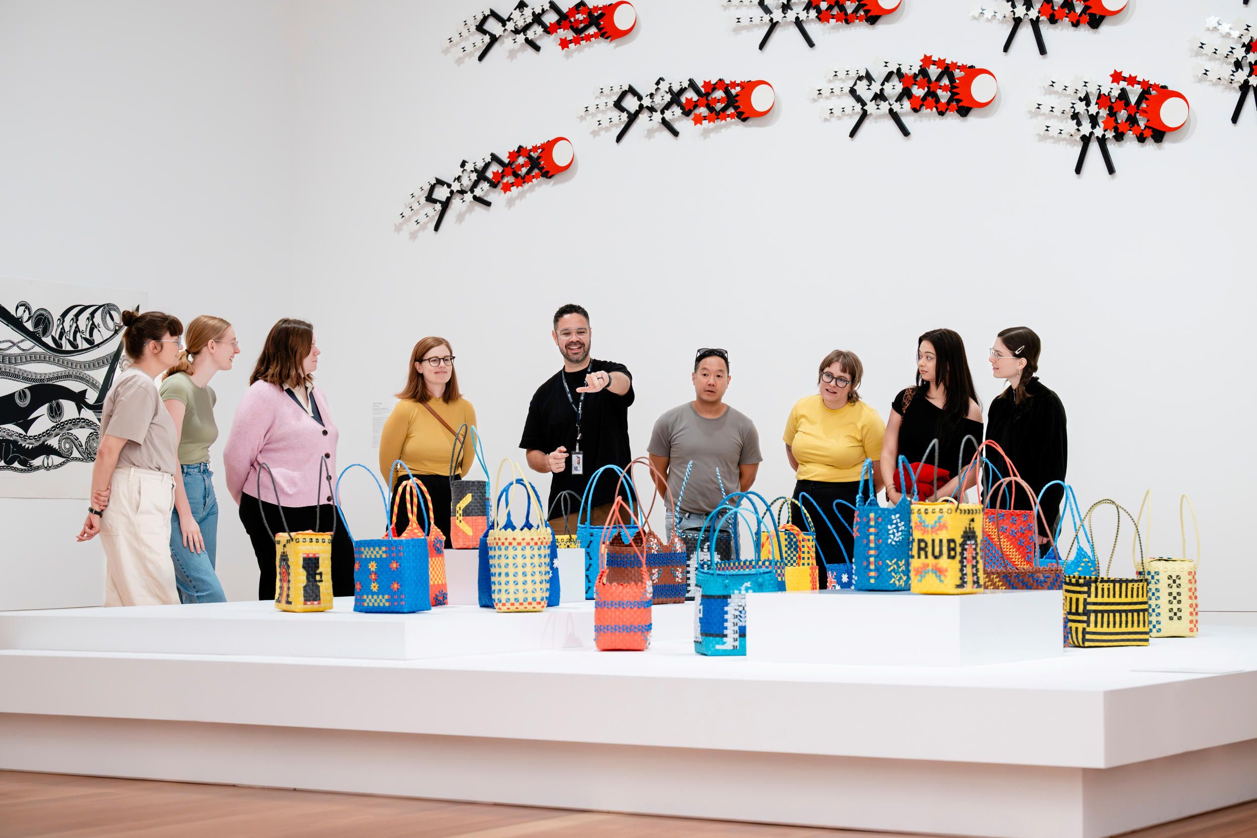 First Nations Art Tour / April 2026 / Queensland Art Gallery, Brisbane / Photography: J Ruckli © QAGOMA