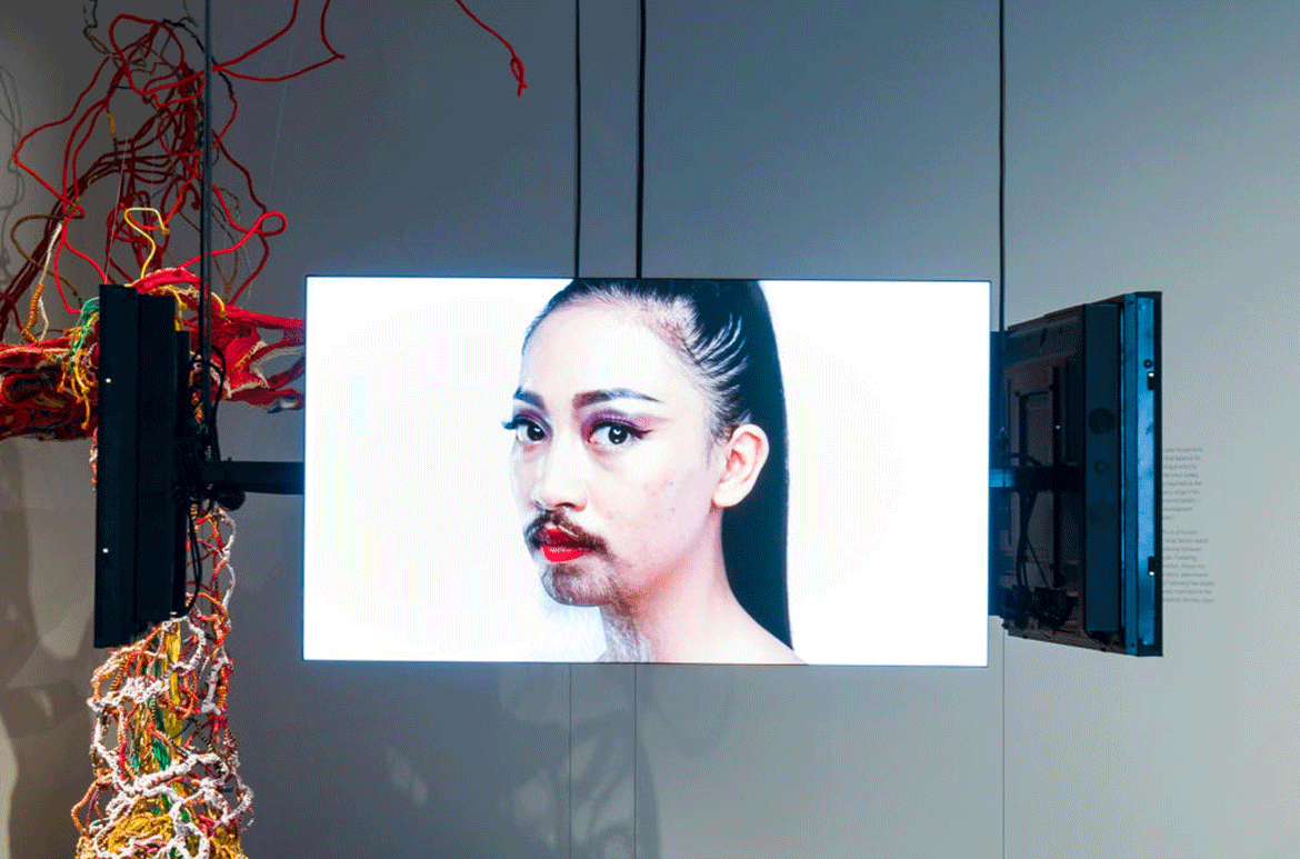 Fangas Nayaw, Amis people, Taiwan b.1987 / La XXX punk 2021 / Four-channel video: 16:9, 30 minutes, colour, sound / © Fangas Nayaw / Image courtesy: The artist and Taiwan Indigenous Peoples Cultural Development Centre / Photograph: Natasha Harth © QAGOMA