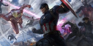 RODNEY FUENTEBELLA Splash panel / Keyframe for Captain America: Civil War 2016 © 2017 MARVEL