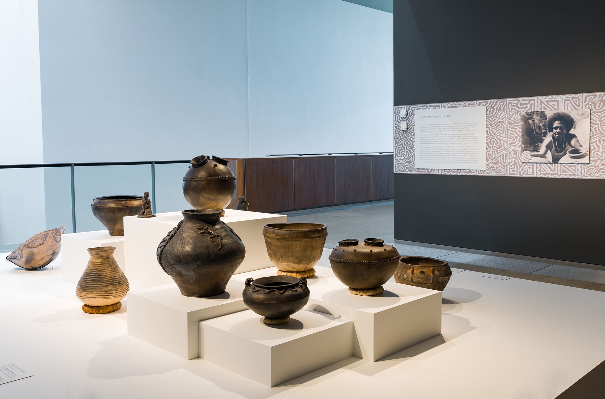 Mary Gole's work on display in ‘The 10th Asia Pacific Triennial of Contemporary Art’, GOMA, Brisbane, December 2021 / © Joyce Mary Aresepa Gole, OL / Photograph: M Campbell © QAGOMA