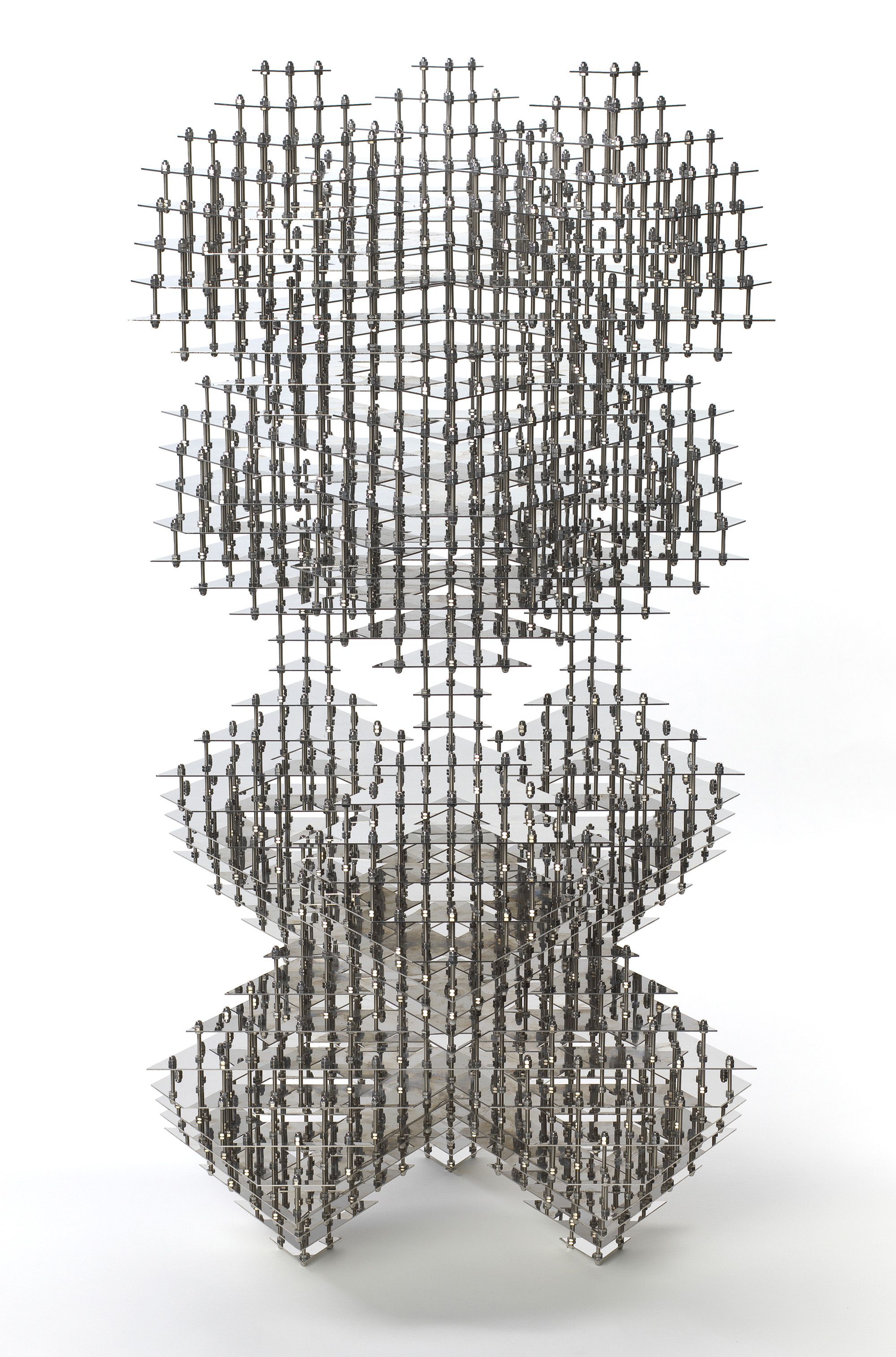 Lincoln Austin, Australia, b.1974 / Double cross 2010 / Stainless steel / 82 x 42 x 50cm / Purchased 2010 with funds from Xstrata Community Partnership Program Queensland through the QAG Foundation / Collection: Queensland Art Gallery | Gallery of Modern Art / © Lincoln Austin