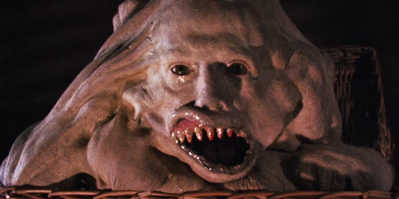 Production still from Basket Case 1982 / Director: Frank Henenlotter / Image courtesy: Bounty Entertainment