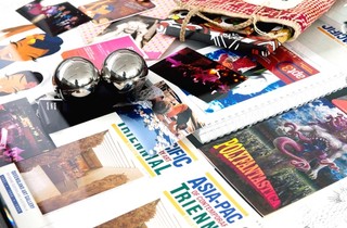 A selection of Asia Pacific Triennial material at the QAGOMA Research Library