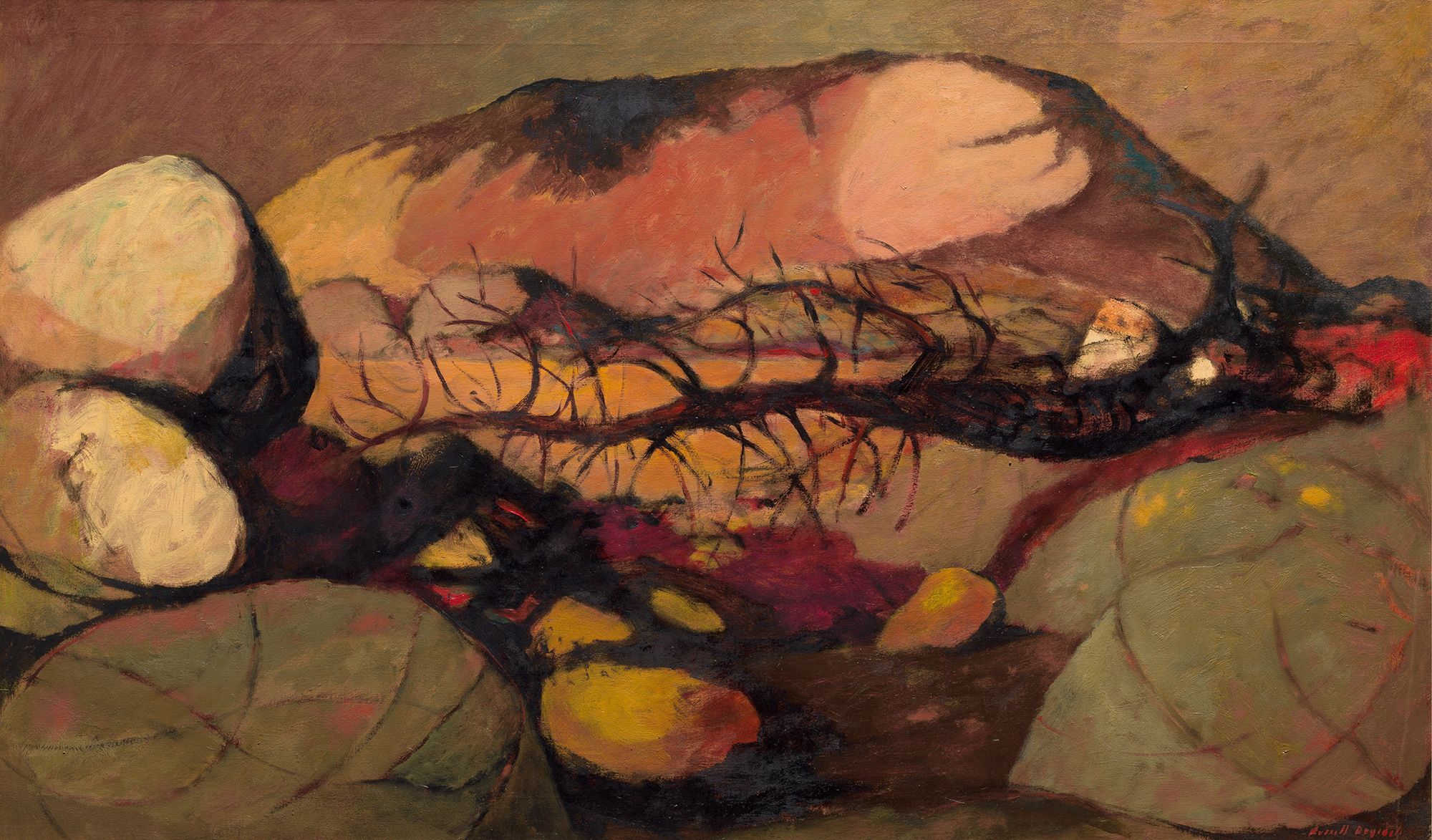 Russell Drysdale, Australia 1912–81 / North Australian landscape 1959 / Oil on canvas / 76.2 x 127cm / Purchased 1959 / Collection: Queensland Art Gallery | Gallery of Modern Art / © QAGOMA