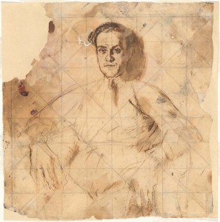 William Dobell, Australia 1899-1970 / Study for the painting The Cypriot 1937 / Pen and brown ink, pencil on paper / Gift of the Sir William Dobell Foundation 1976 / Collection: National Gallery of Australia, Canberra / © Courtesy Sir William Dobell Art Foundation / Copyright Agency / Image courtesy: NGA