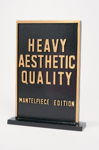 Aleks Danko, Australia b.1950 / HEAVY AESTHETIC QUALITY – MANTELPIECE EDITION 1971, cast 1995 / Cast bronze / 21.2 x 15.7 x 4.4cm / Purchased 2001. Queensland Art Gallery Foundation Grant / Collection: Queensland Art Gallery / © The artist