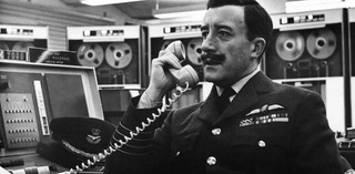 Production still from Dr Strangelove or: How I Learned to Stop Worrying and Love the Bomb 1964 / Director: Stanley Kubrick / Image courtesy: Park Circus
