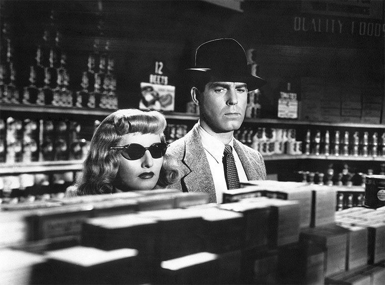 Production still from Double Indemnity 1944 / Director: Billy Wilder / Image courtesy: Universal Pictures– see this seminal classic screening on 1 & 5 April & 21 May