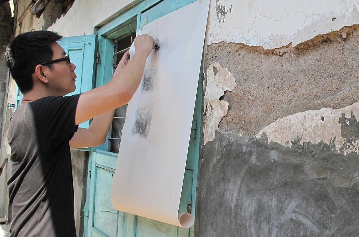 Boedi Widjaja at his childhood home in Solo, Java, Indonesia, 2012 / Photograph by Audrey Koh / Courtesy the artist