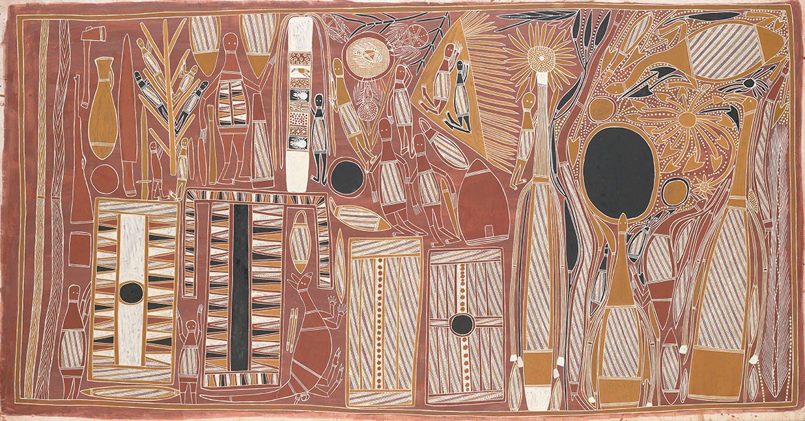 John Bulunbulun, Ganalbingu people, Australia 1946-2010 / Murrukundja Manikay (Song cycle) / Janet Holmes à Court Collection / © John Bulunbulun / Licensed by Viscopy, 2017