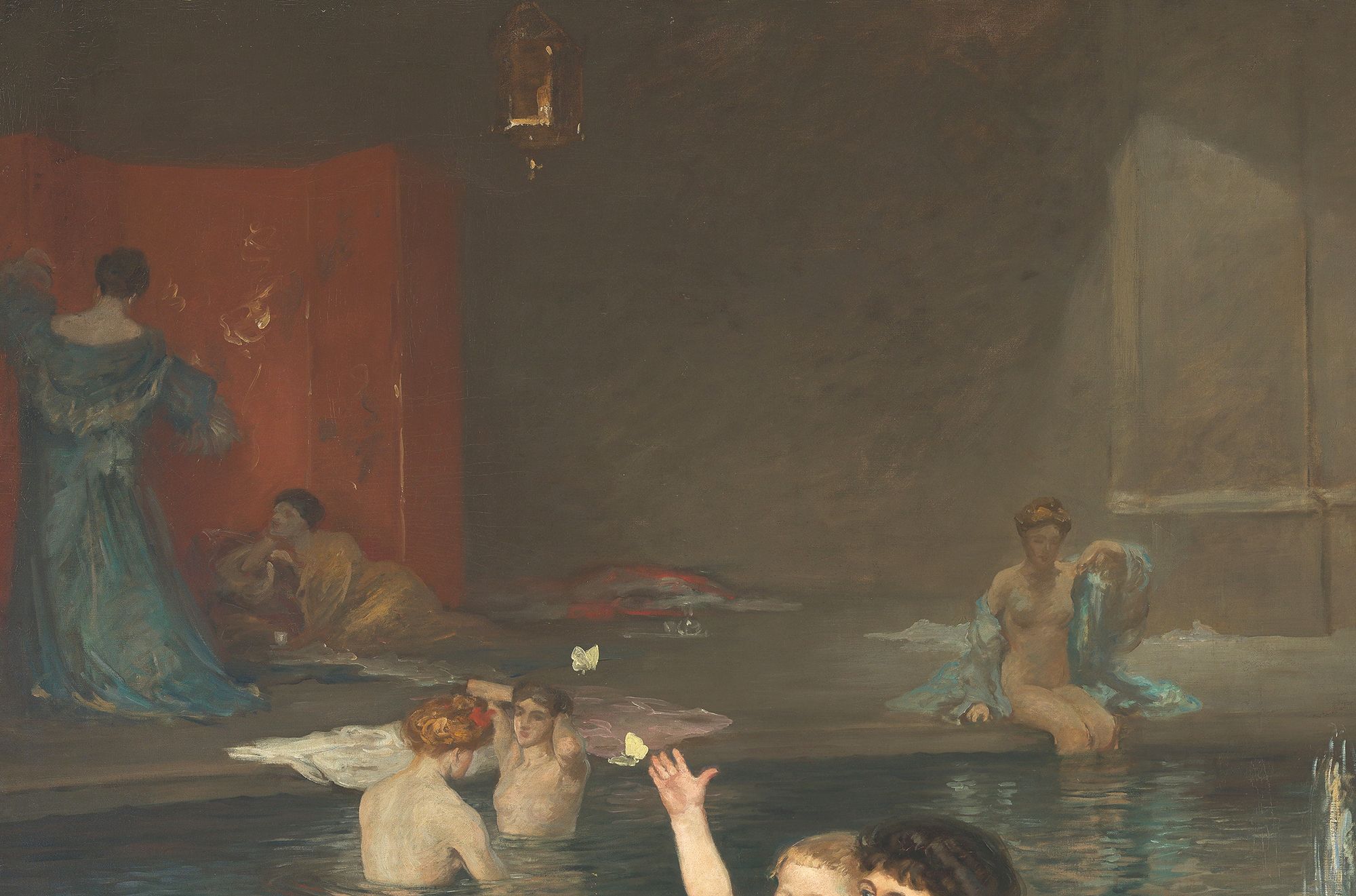 Rupert Bunny, Australia/France 1864–1947 / Bathers (detail) 1906 / Oil on canvas / 229.2 x 250cm / Purchased 1988 / Collection: Queensland Art Gallery | Gallery of Modern Art