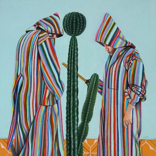 Maryam Ayeen, Iran b.1985 and Abbas Shahsavar Iran b. 1983 / Untitled (from 'Fall in dopamine' series) (detail) 2020-21 / Gouache and watercolour on paper / Ten pieces: 70 x 50cm (each) / Purchased 2022. Queensland Art Gallery | Gallery of Modern Art Foundation / Collection: Queensland Art Gallery | Gallery of Modern Art / © The artists