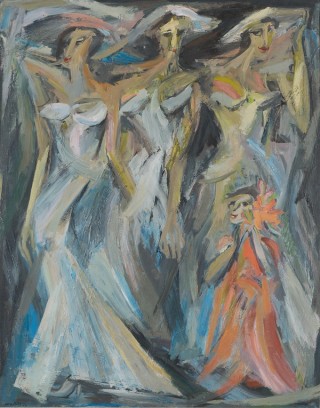 Jon Molvig, Australia 1923-1970 / The bridesmaids 1956 / Hassall Collection / © Otte Bartzis / Photograph: Adrian Gebers