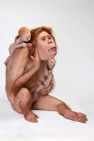 Patricia Piccinini, Australia b.1965 / Kindred 2018 / Silicone, fibreglass, hair / 103 x 95 x 128cm / Courtesy: The artist; Tolarno Galleries, Melbourne; Roslyn Oxley9 Gallery, Sydney; and Hosfelt Gallery, San Francisco / © The artist