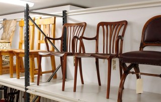 Furniture in collection storage / Photography: Raf Nathan