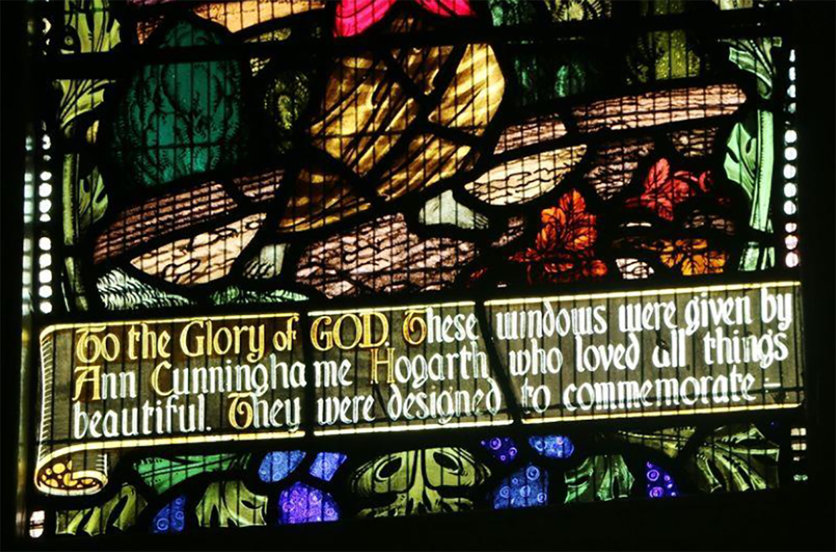 Stained Glass Window (detail) from St Andrews Anglican Church, Pittsworth