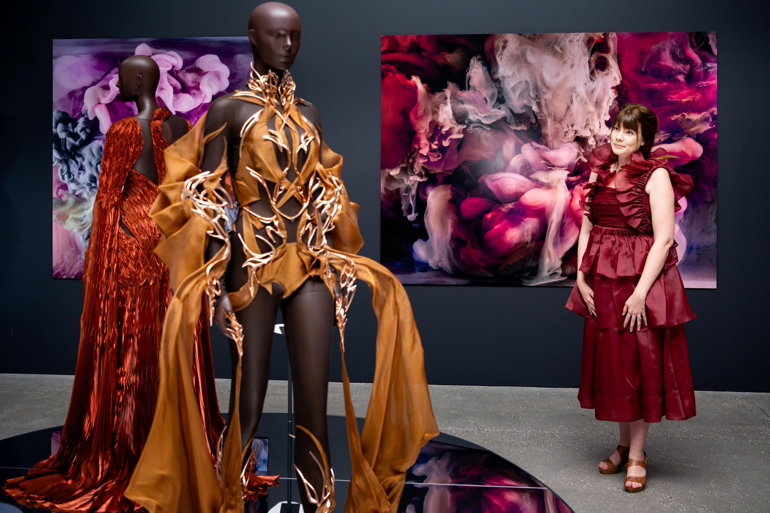 Installation view / ‘Iris van Herpen: Sculpting the Senses’, Gallery of Modern Art, 2024 / Photograph: C Callistemon